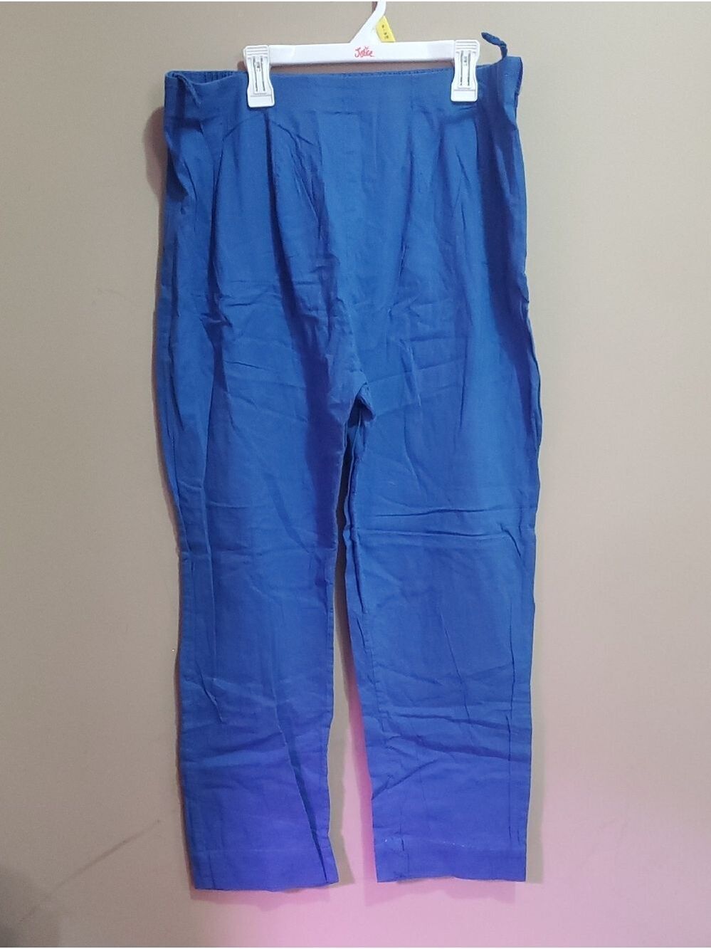 Casual Blue Cotton Pants Size XXL